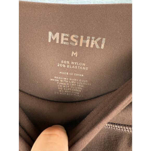 MESHKI Brown High Waist Leggings - Medium - Picture 4 of 4